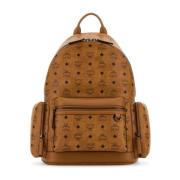 Stijlvolle Canvas Rugzak MCM , Brown , Dames