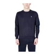 Klassieke Katoenmix Sweater in Blauw U.s. Polo Assn. , Blue , Heren