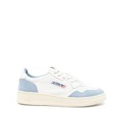 Witte Sneakers met Blauwe Accenten Autry , White , Dames