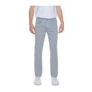 Slim Fit Katoen-Blend Broek Jeckerson , Gray , Heren