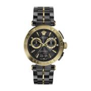 Aion chronograaf herenhorloge 45mm Ve1D016 20 Versace , Black , Heren