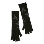 Logo Jacquard Fingerless Wol Gebreide Handschoenen Vivienne Westwood ,...