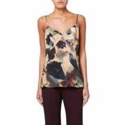 Groene Pruim Bloemen Zijden Top Paul Smith , Multicolor , Dames