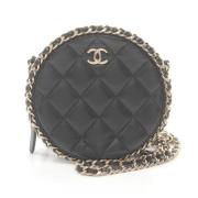 Pre-owned Leather crossbody-bags Chanel Vintage , Black , Dames