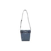 Blauwe Katoenen Handtas Damescollectie Replay , Blue , Dames