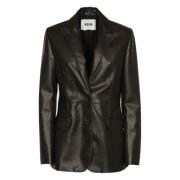 Zwarte jassen voor een stijlvolle look Msgm , Black , Dames