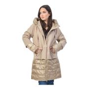 Beige Jassen met Bedrukt Logo YES ZEE , Beige , Dames