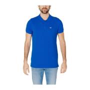 Blauw Katoenen Poloshirt voor Mannen Tommy Jeans , Blue , Heren