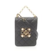 Pre-owned Leather crossbody-bags Chanel Vintage , Black , Dames