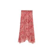 Flowing Rock met elastische tailleband Isabel Marant Étoile , Red , Da...