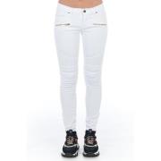 Bikerstijl Lage Taille Multifunctionele Broek Frankie Morello , White ...