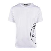 Katoenen T-shirt met uniek ontwerp Costume National , White , Heren