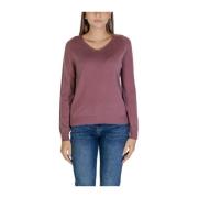 Merino Wol Gebreide Top & T-Shirt Sandro Ferrone , Pink , Dames