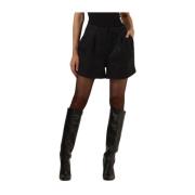 Zwarte Glitter Shorts voor Vrouwen Notre-v , Black , Dames