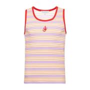 Roze Gestreepte Tanktop JW Anderson , Multicolor , Heren