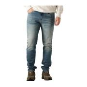 Slim Taper Blauwe Jeans Calvin Klein , Blue , Heren