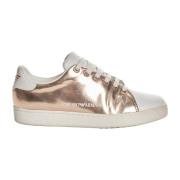 Moderne Metallic Sneakers voor Vrouwen Emporio Armani , Yellow , Dames