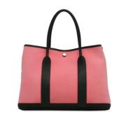 Pre-owned Canvas totes Hermès Vintage , Pink , Dames