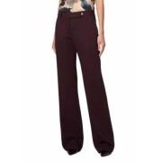 Prune Straight-Cut Broek voor Vrouwen Paul Smith , Purple , Dames