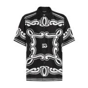 Bandana Shirt Zwart Stijl Hn9Ra Dolce & Gabbana , Black , Heren