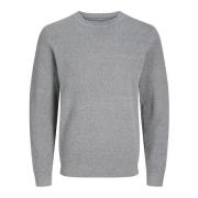 Gestructureerde Gebreide Trui Noah Jack & Jones , Gray , Heren