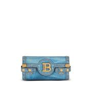 Blauwe Stijlvolle Tassen Collectie Balmain , Blue , Dames