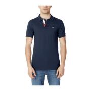 Blauw Katoenen Polo Shirt Heren Tommy Jeans , Blue , Heren