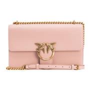 Love Bag One in leer Pinko , Pink , Dames