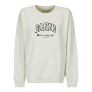 Oversized Isoli Sweatshirt Ganni , Beige , Dames