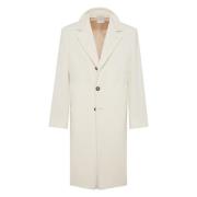 Elegante Wollen Jas Cqe69 Brunello Cucinelli , White , Heren