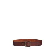 Brede leren riem Dsquared2 , Brown , Heren