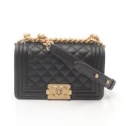 Pre-owned Leather chanel-bags Chanel Vintage , Black , Dames