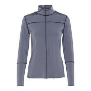 Stijlvolle Top met Hoge Hals Karen by Simonsen , Gray , Dames