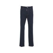 Blauwe Jeans Stijlvol Casual Mode Mannen Dsquared2 , Blue , Heren