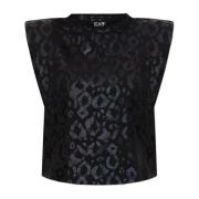 T-shirt met logo Emporio Armani EA7 , Black , Dames