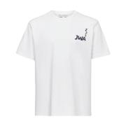 Witte Stijlvolle T-shirt voor Mannen JW Anderson , White , Heren