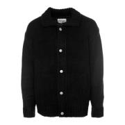 Santa Fe Cardigan met Metalen Knopen Carhartt Wip , Black , Heren