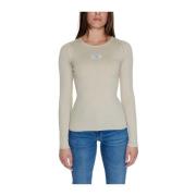 Beige Jersey Top Herfst/Winter Collectie Calvin Klein Jeans , Beige , ...