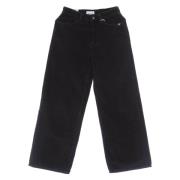 Zwarte Fluwelen Wijde Broek Amish , Black , Heren