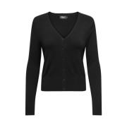 Life V-Hals Vest Gebreid Only Carmakoma , Black , Dames