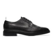 Zwarte leren Longwing Brogue Schoen Thom Browne , Black , Heren