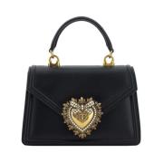 Parel Strik Handtas met Metalen Ketting Dolce & Gabbana , Black , Dame...