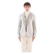 Gelaagde wollen capuchon blazer Eleventy , Gray , Heren