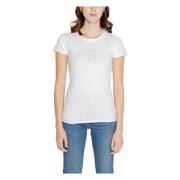 Dames T-shirt en tanktop collectie Armani Exchange , White , Dames