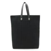 Pre-owned Canvas handbags Hermès Vintage , Black , Dames