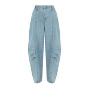 Jeans met Stiksels op de Pijpen Rotate Birger Christensen , Blue , Dam...