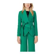 Groene Polyester Blazer Herfst/Winter Collectie Sandro Ferrone , Green...