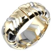 Pre-owned Stainless Steel rings Bvlgari Vintage , Yellow , Dames