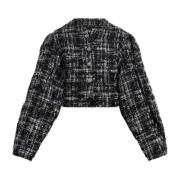 Tweed blazer met glinsterende applicaties Rotate Birger Christensen , ...