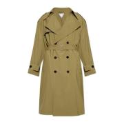 Wollen trenchcoat Bottega Veneta , Green , Heren